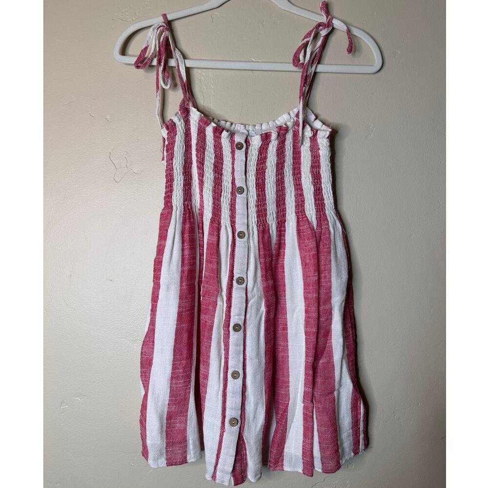 Skylar + Madison Boutique Red and White Striped Mini Dress Small